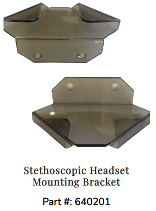 Stethoscopic Headset Mounting Bracket
