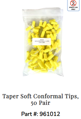 Taper Soft Conformal Tips, 50 Pair
